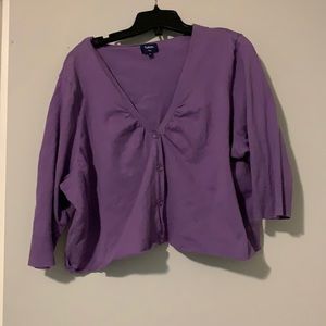 Women’s Purple button cardigan